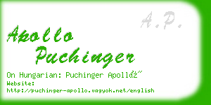 apollo puchinger business card